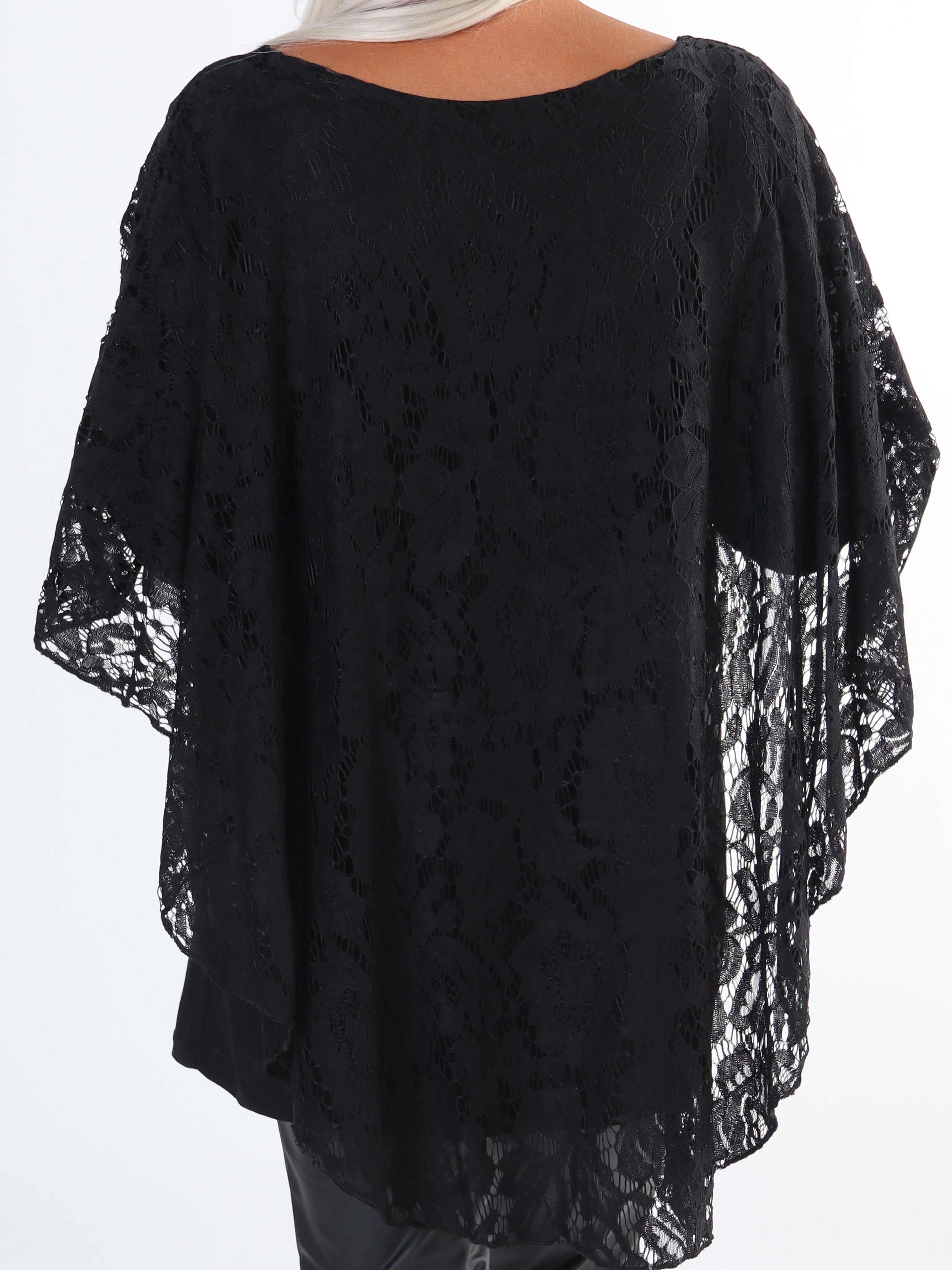 Kenya Lace Shirt - Plus size tunika med spetslager